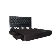 Divan Ukuran 100 - DIVAN 2 LACI NA 013 / Black / White